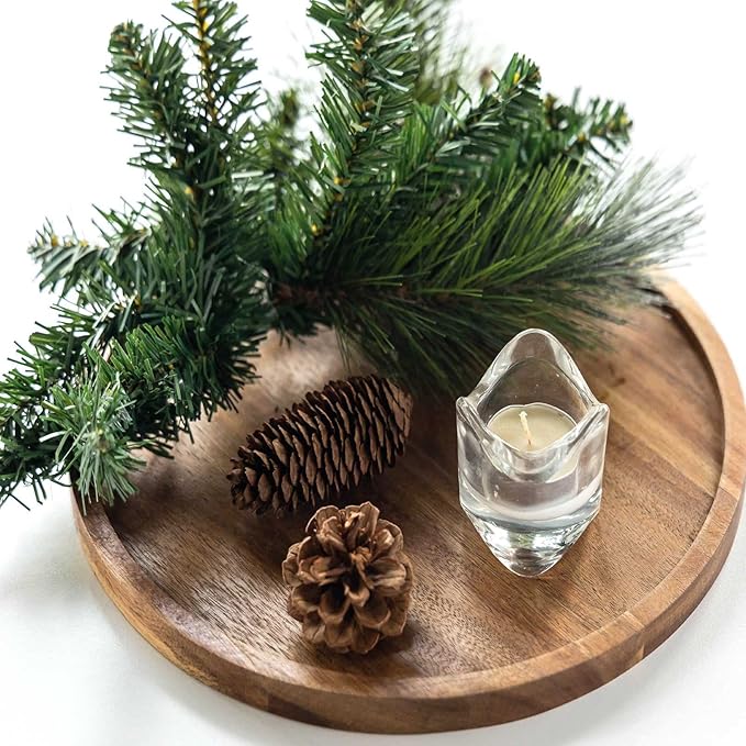 Wood Candle Holder Tray Home Decor manufacturers